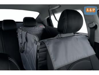 Автогамак Happy Dog Premium (Хэппи Дог Премиум). На 1/3 заднего сиденья. Цвет: серый.