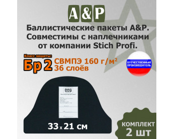 Баллистический пакет в наплечники от Stich Profi. Класс защитной структуры Бр 2.