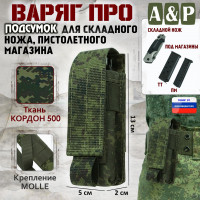Подсумок Варяг ПРО для складного ножа и пистолетного магазина. Цвет: ЕМР (цифра).